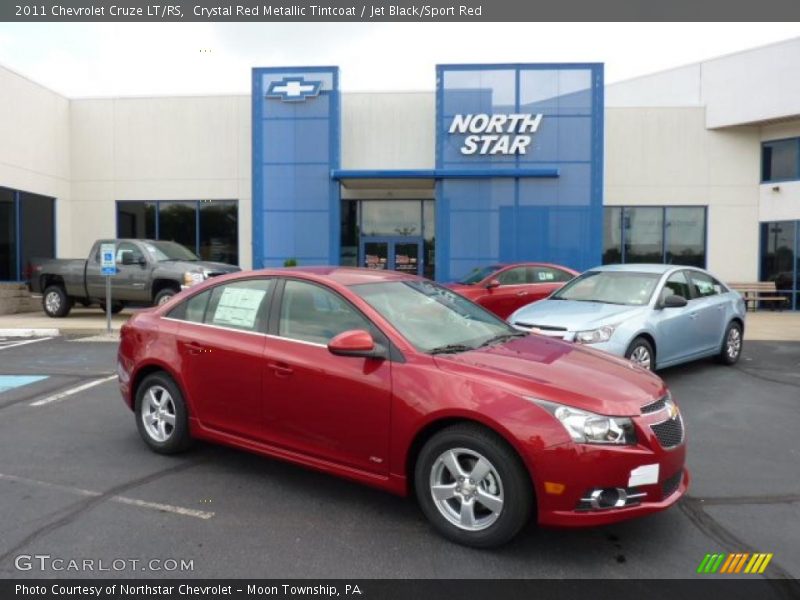 Crystal Red Metallic Tintcoat / Jet Black/Sport Red 2011 Chevrolet Cruze LT/RS