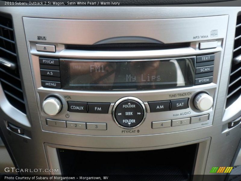 Controls of 2011 Outback 2.5i Wagon