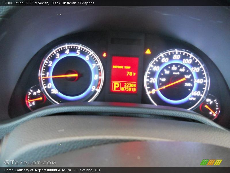 Black Obsidian / Graphite 2008 Infiniti G 35 x Sedan