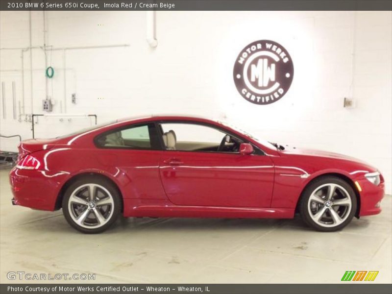 Imola Red / Cream Beige 2010 BMW 6 Series 650i Coupe