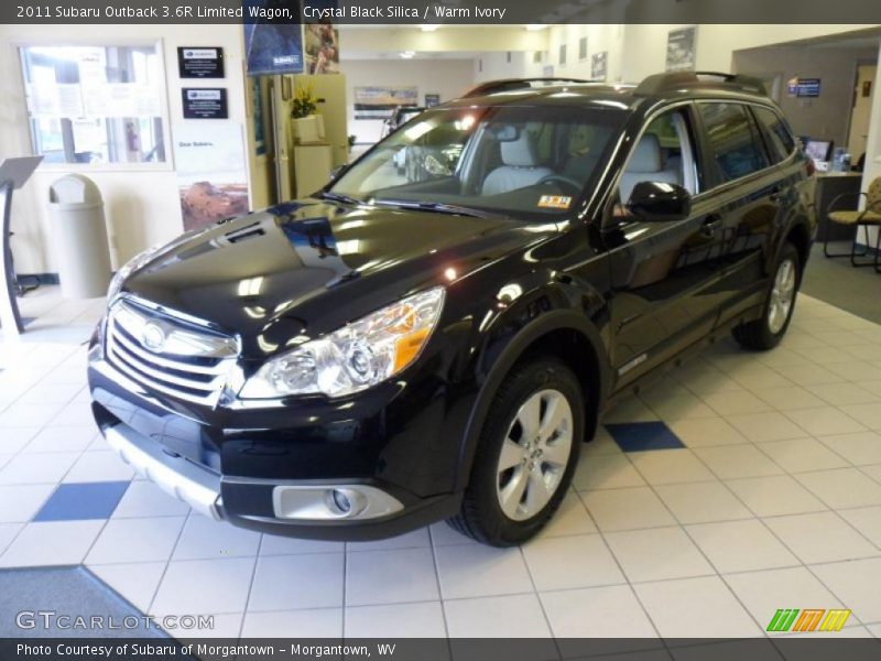 Crystal Black Silica / Warm Ivory 2011 Subaru Outback 3.6R Limited Wagon