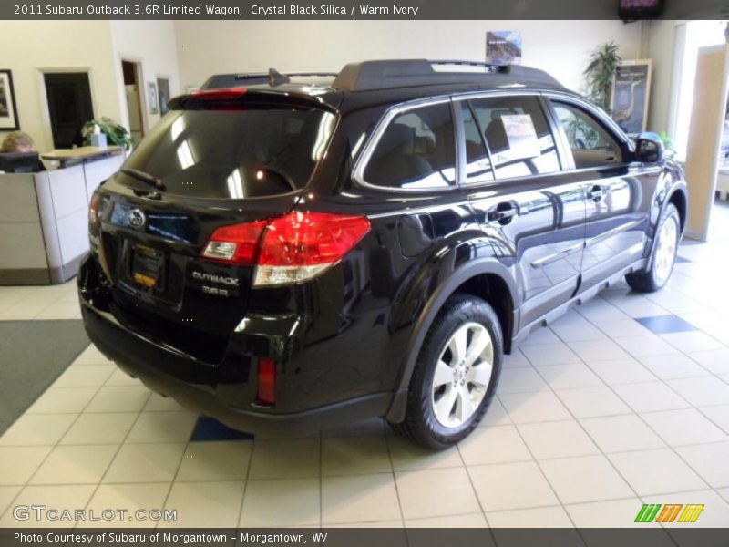 Crystal Black Silica / Warm Ivory 2011 Subaru Outback 3.6R Limited Wagon