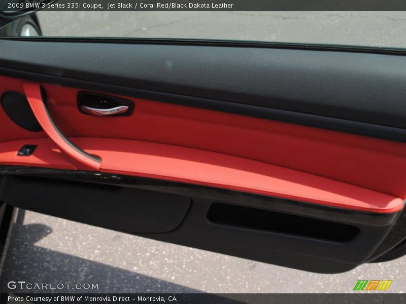 Jet Black / Coral Red/Black Dakota Leather 2009 BMW 3 Series 335i Coupe