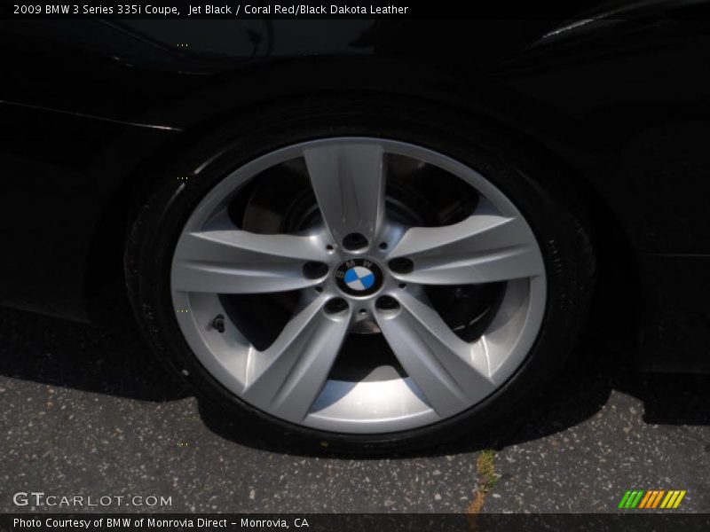 Jet Black / Coral Red/Black Dakota Leather 2009 BMW 3 Series 335i Coupe