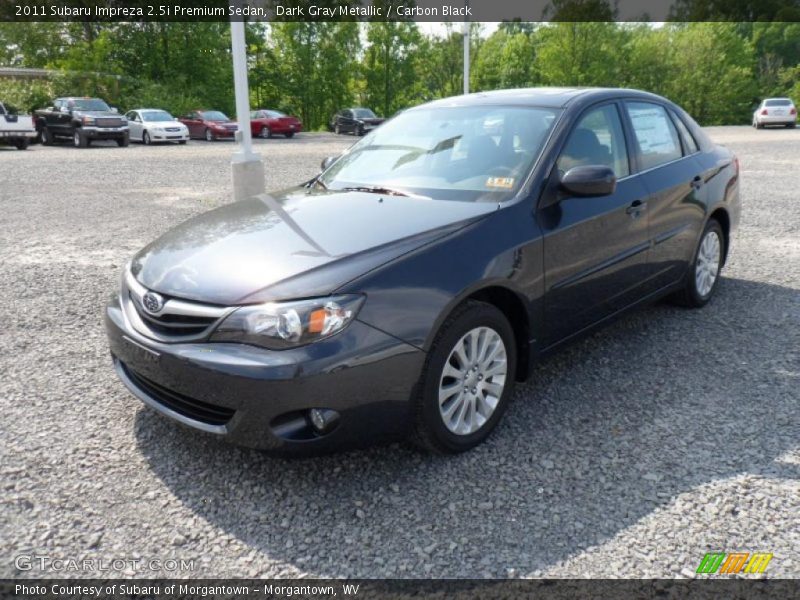 Dark Gray Metallic / Carbon Black 2011 Subaru Impreza 2.5i Premium Sedan