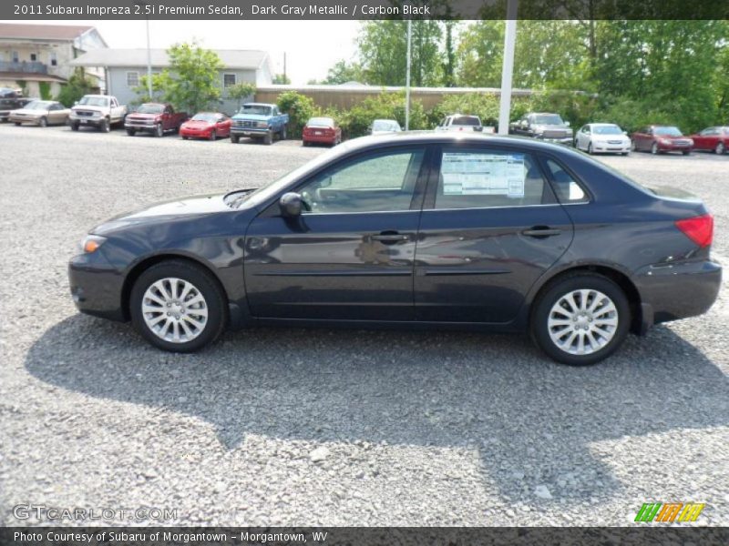 Dark Gray Metallic / Carbon Black 2011 Subaru Impreza 2.5i Premium Sedan