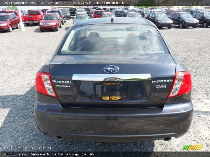 Dark Gray Metallic / Carbon Black 2011 Subaru Impreza 2.5i Premium Sedan