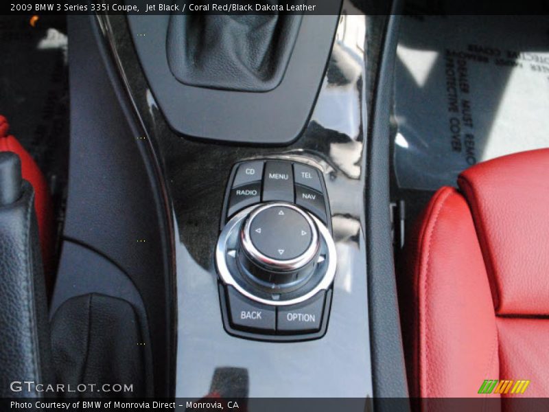 Jet Black / Coral Red/Black Dakota Leather 2009 BMW 3 Series 335i Coupe
