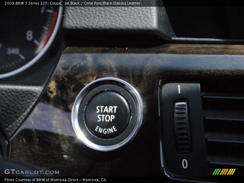 Jet Black / Coral Red/Black Dakota Leather 2009 BMW 3 Series 335i Coupe