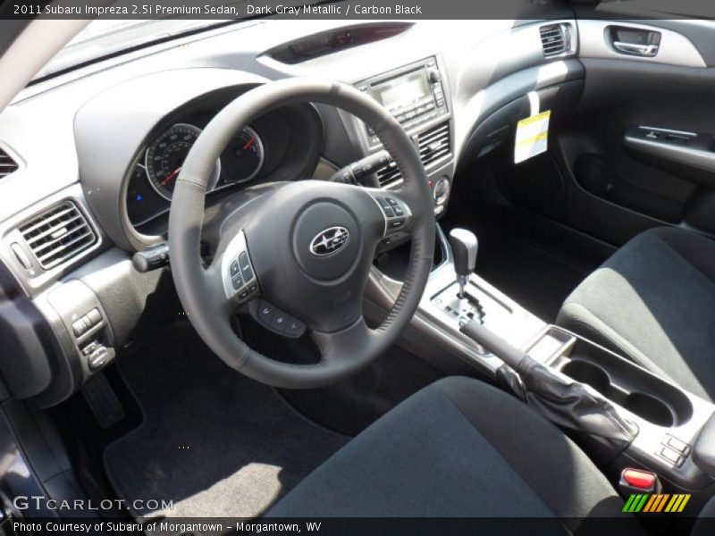 Dark Gray Metallic / Carbon Black 2011 Subaru Impreza 2.5i Premium Sedan