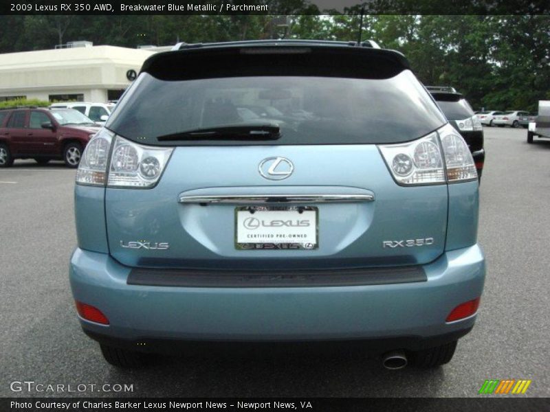 Breakwater Blue Metallic / Parchment 2009 Lexus RX 350 AWD