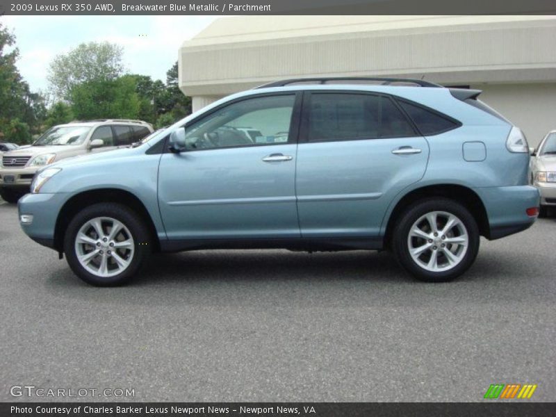 Breakwater Blue Metallic / Parchment 2009 Lexus RX 350 AWD