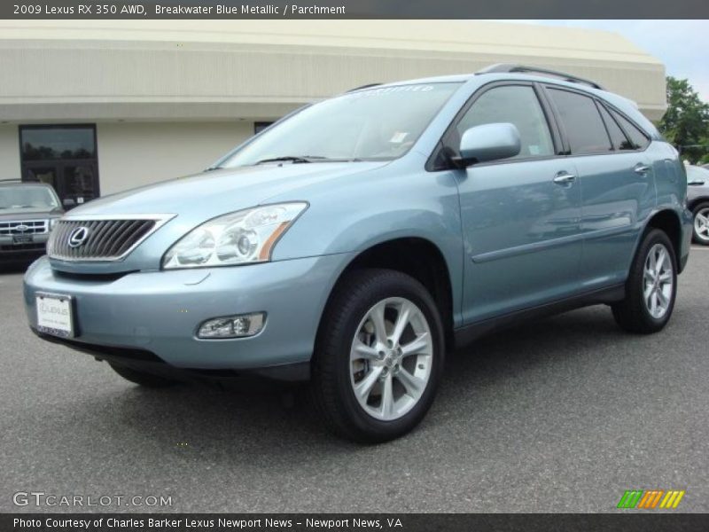 Breakwater Blue Metallic / Parchment 2009 Lexus RX 350 AWD