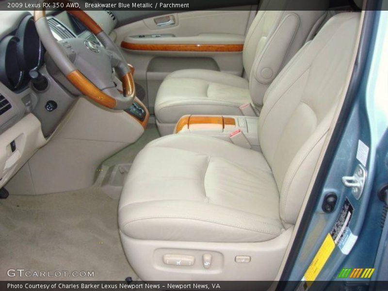 Breakwater Blue Metallic / Parchment 2009 Lexus RX 350 AWD