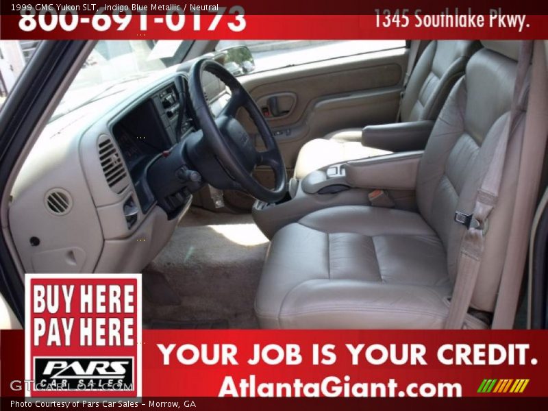 Indigo Blue Metallic / Neutral 1999 GMC Yukon SLT