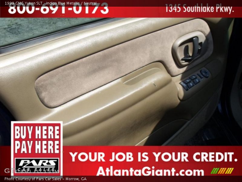 Indigo Blue Metallic / Neutral 1999 GMC Yukon SLT