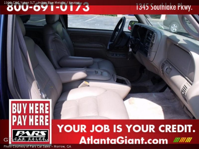 Indigo Blue Metallic / Neutral 1999 GMC Yukon SLT