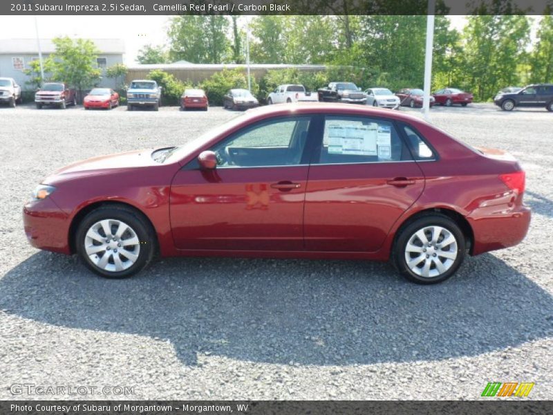 Camellia Red Pearl / Carbon Black 2011 Subaru Impreza 2.5i Sedan