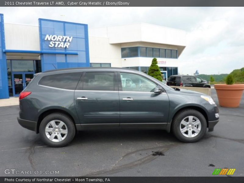Cyber Gray Metallic / Ebony/Ebony 2011 Chevrolet Traverse LT AWD