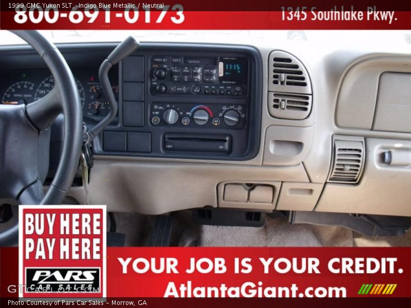 Indigo Blue Metallic / Neutral 1999 GMC Yukon SLT
