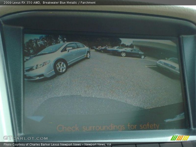 Breakwater Blue Metallic / Parchment 2009 Lexus RX 350 AWD