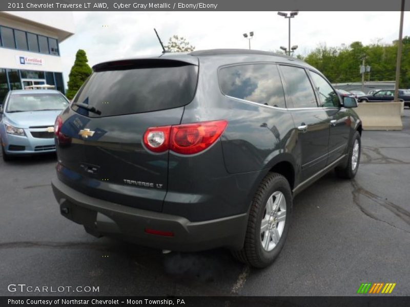 Cyber Gray Metallic / Ebony/Ebony 2011 Chevrolet Traverse LT AWD