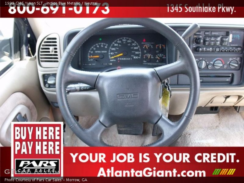 Indigo Blue Metallic / Neutral 1999 GMC Yukon SLT