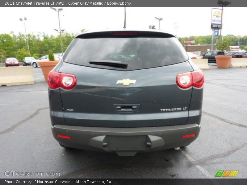 Cyber Gray Metallic / Ebony/Ebony 2011 Chevrolet Traverse LT AWD