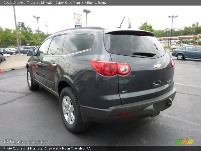 Cyber Gray Metallic / Ebony/Ebony 2011 Chevrolet Traverse LT AWD