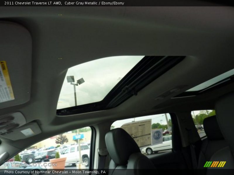 Cyber Gray Metallic / Ebony/Ebony 2011 Chevrolet Traverse LT AWD