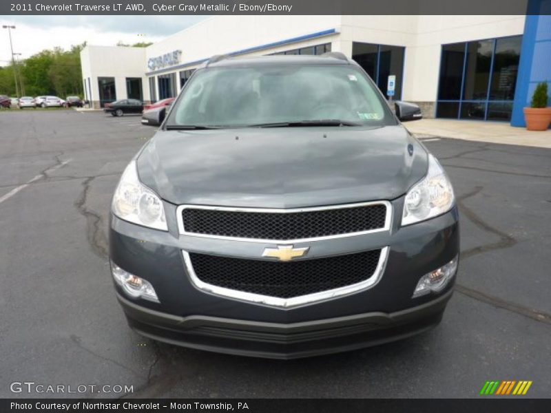 Cyber Gray Metallic / Ebony/Ebony 2011 Chevrolet Traverse LT AWD
