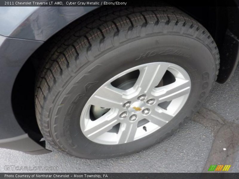 Cyber Gray Metallic / Ebony/Ebony 2011 Chevrolet Traverse LT AWD