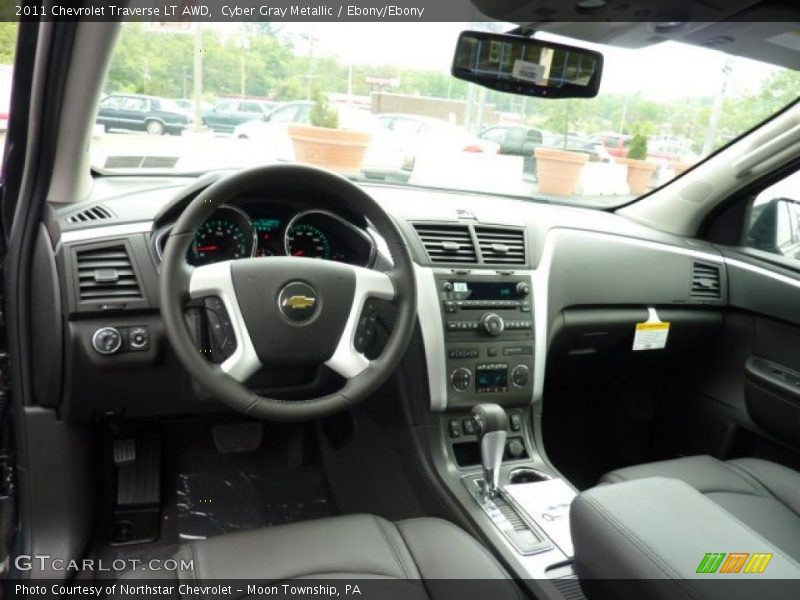 Cyber Gray Metallic / Ebony/Ebony 2011 Chevrolet Traverse LT AWD