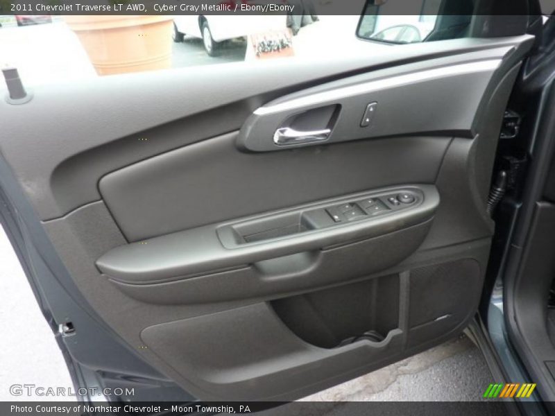 Cyber Gray Metallic / Ebony/Ebony 2011 Chevrolet Traverse LT AWD