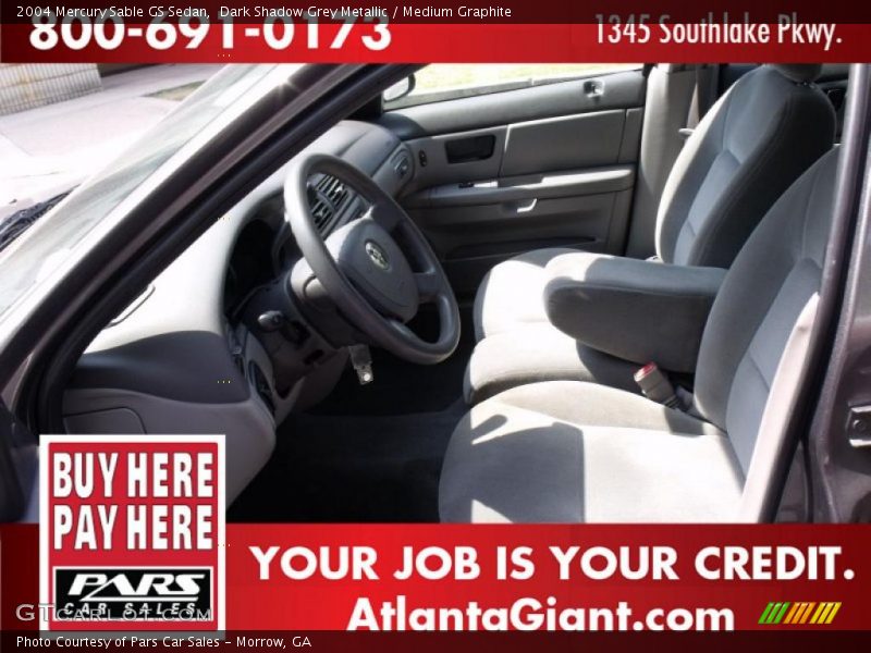 Dark Shadow Grey Metallic / Medium Graphite 2004 Mercury Sable GS Sedan