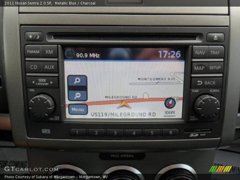 Metallic Blue / Charcoal 2011 Nissan Sentra 2.0 SR