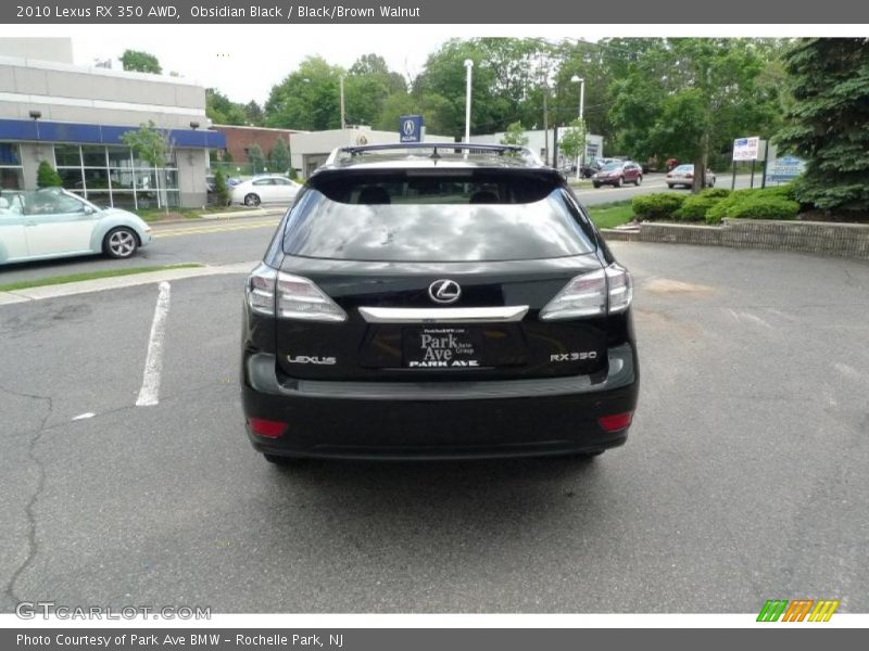 Obsidian Black / Black/Brown Walnut 2010 Lexus RX 350 AWD
