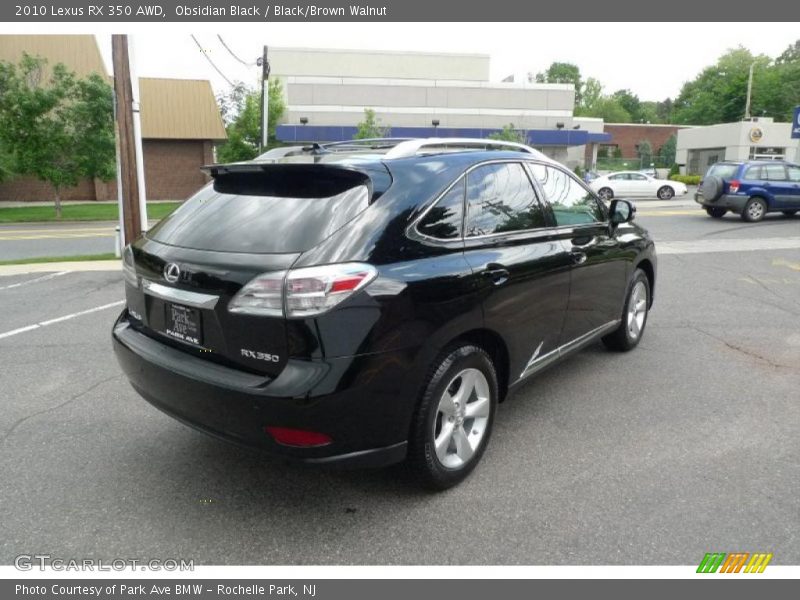 Obsidian Black / Black/Brown Walnut 2010 Lexus RX 350 AWD