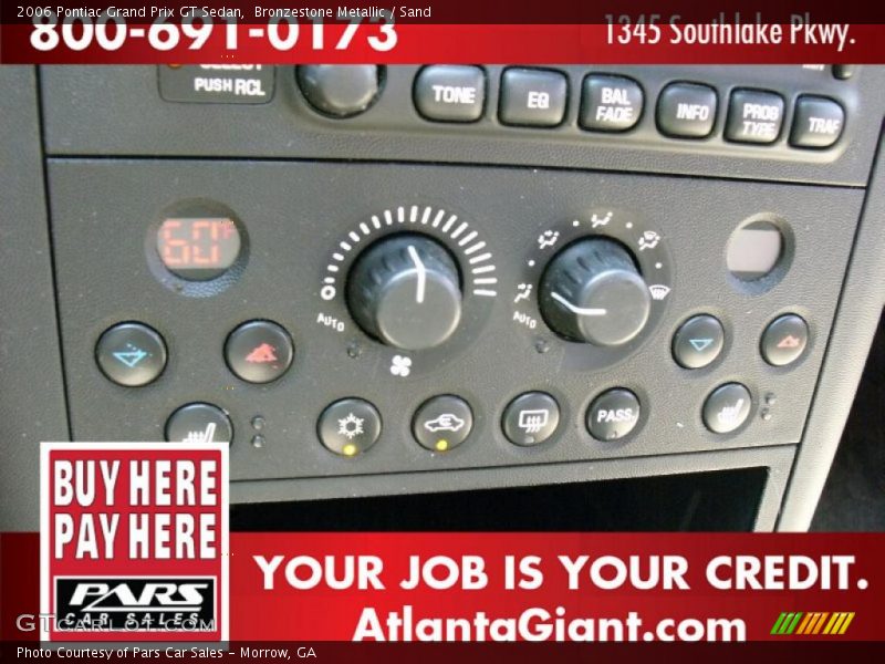 Bronzestone Metallic / Sand 2006 Pontiac Grand Prix GT Sedan