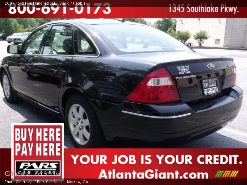 Black / Pebble 2007 Ford Five Hundred SEL
