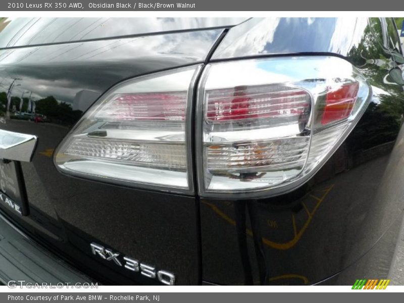 Obsidian Black / Black/Brown Walnut 2010 Lexus RX 350 AWD