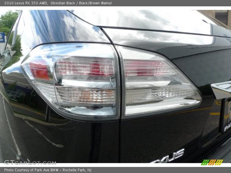 Obsidian Black / Black/Brown Walnut 2010 Lexus RX 350 AWD
