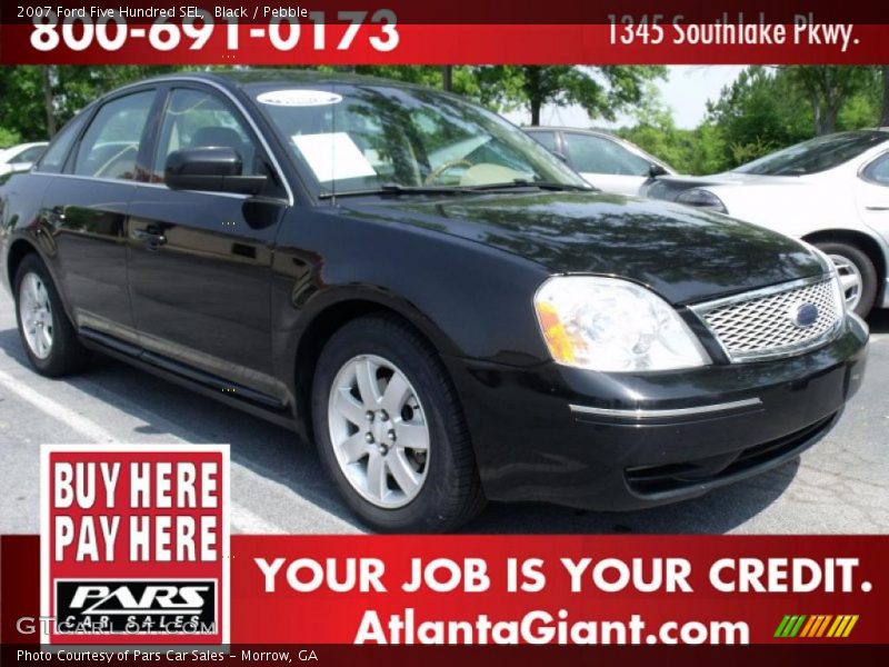 Black / Pebble 2007 Ford Five Hundred SEL