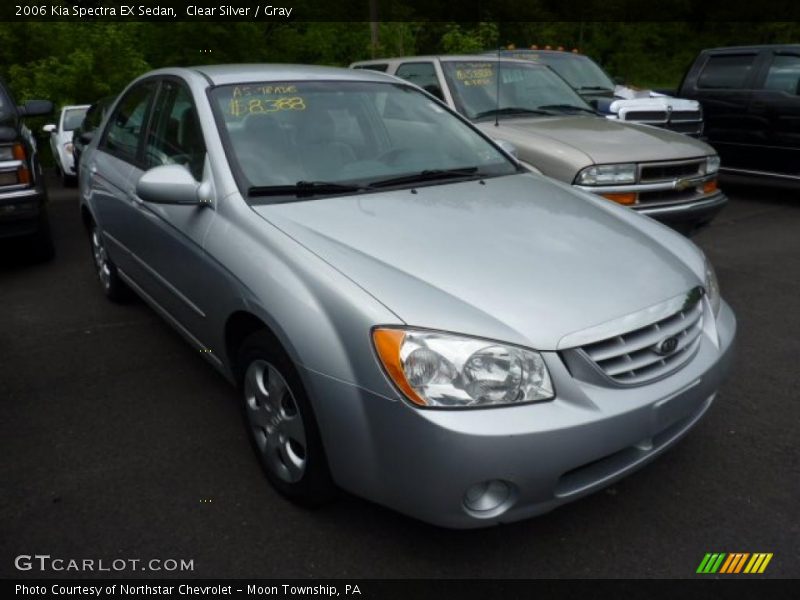Clear Silver / Gray 2006 Kia Spectra EX Sedan