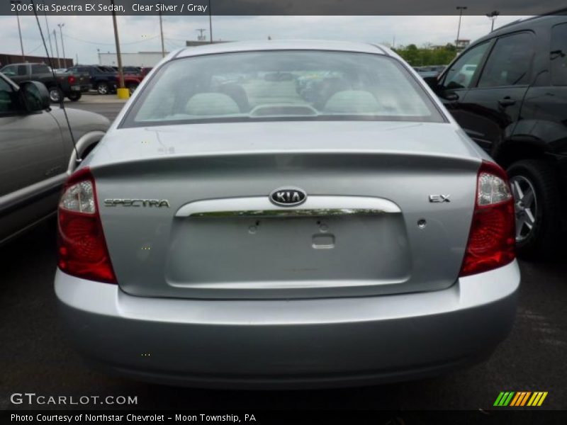 Clear Silver / Gray 2006 Kia Spectra EX Sedan