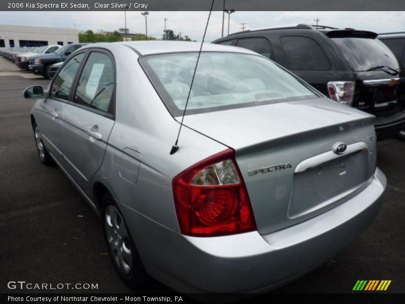 Clear Silver / Gray 2006 Kia Spectra EX Sedan