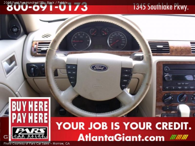 Black / Pebble 2007 Ford Five Hundred SEL