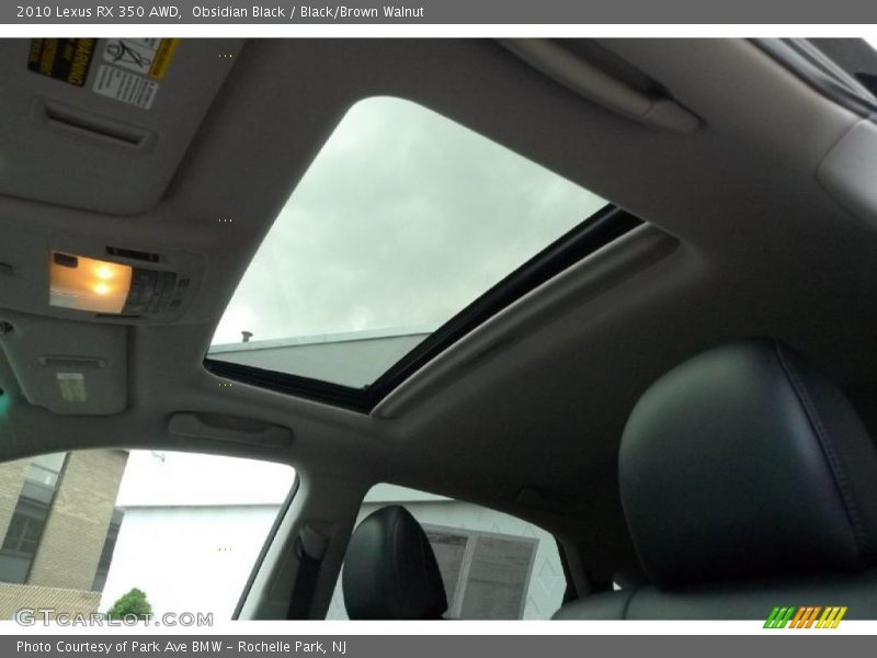 Obsidian Black / Black/Brown Walnut 2010 Lexus RX 350 AWD