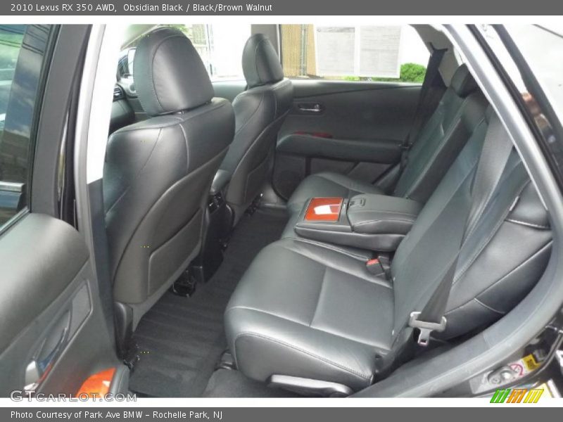 Obsidian Black / Black/Brown Walnut 2010 Lexus RX 350 AWD