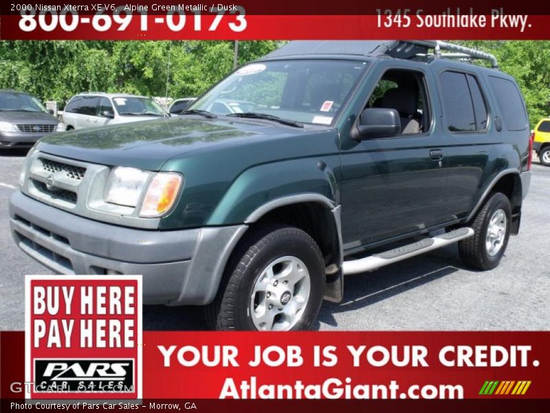 Alpine Green Metallic / Dusk 2000 Nissan Xterra XE V6